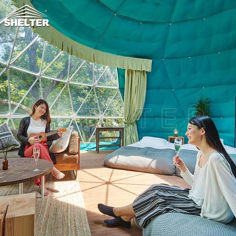 outdoor pvc clear tente a balles homes prefabricated Luxury Glamping Domo hotel House half Igloo Geodesic Dome tent Ball Tent