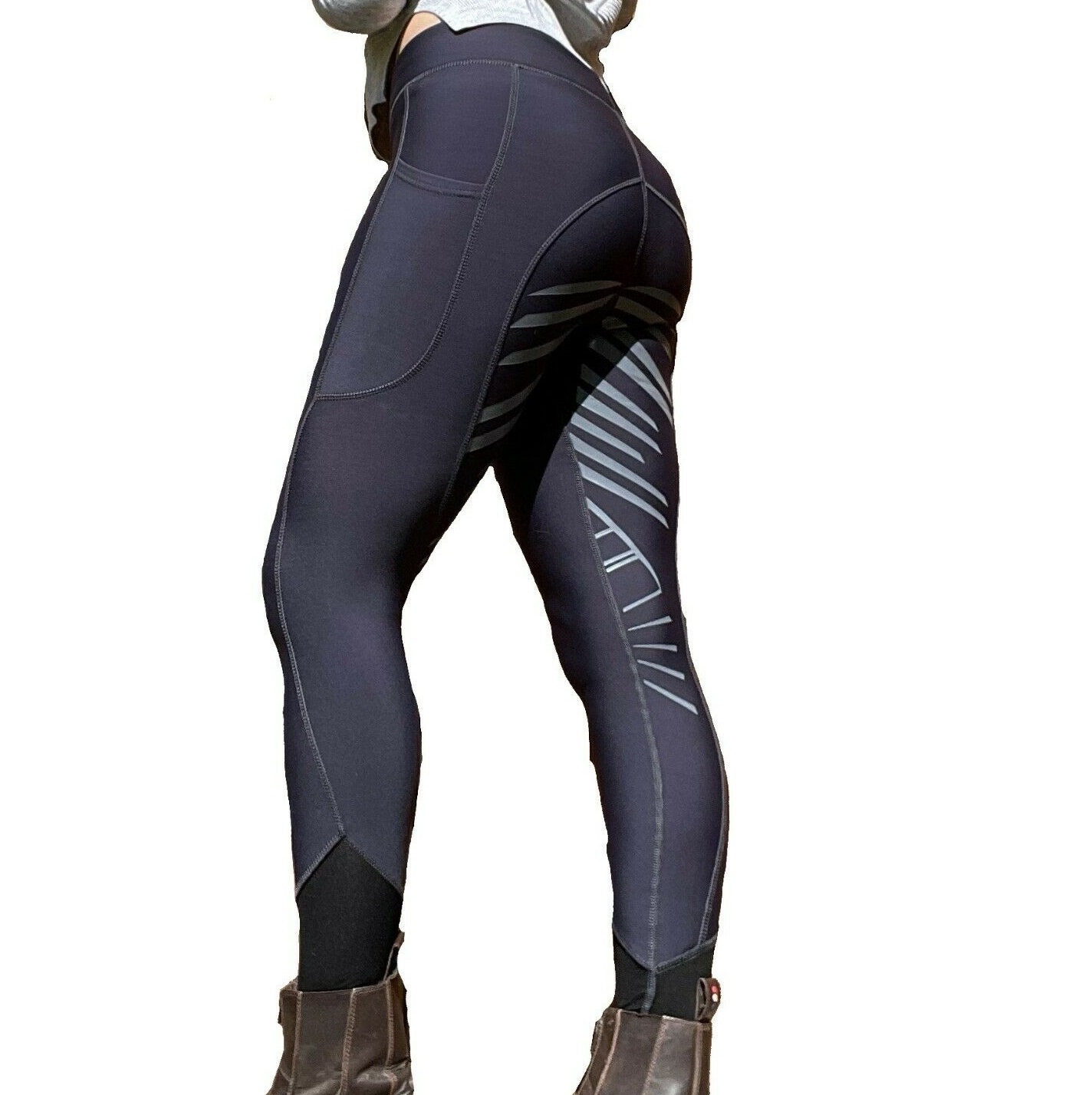 Shemax Silicone Grip Horse Riding Leggings Tights Breeches