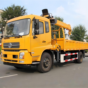 Right Hand Drive Dongfeng 4x2 Small Pickup Truck Mounted Crane Lorry 6Ton 7Ton 8Ton Hydraulic Telescopic Boom Crane