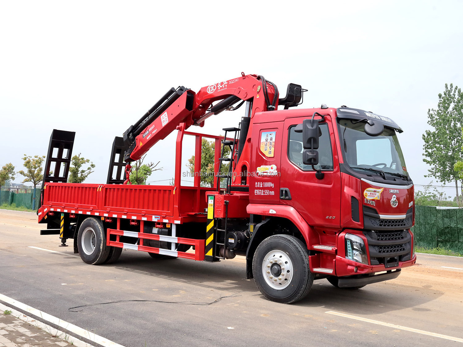 China Top Sale 6X4 Truck Chassis 270hp 320hp 10Ton 12Ton 16Ton Lorry Knuckle Boom Crane Truck