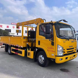 LHD/RHD ISUZU 4x2 Light Pickup Truck Mounted Crane Factory Price 4Ton 5Ton 6Ton Hydraulic Telescopic Boom Crane