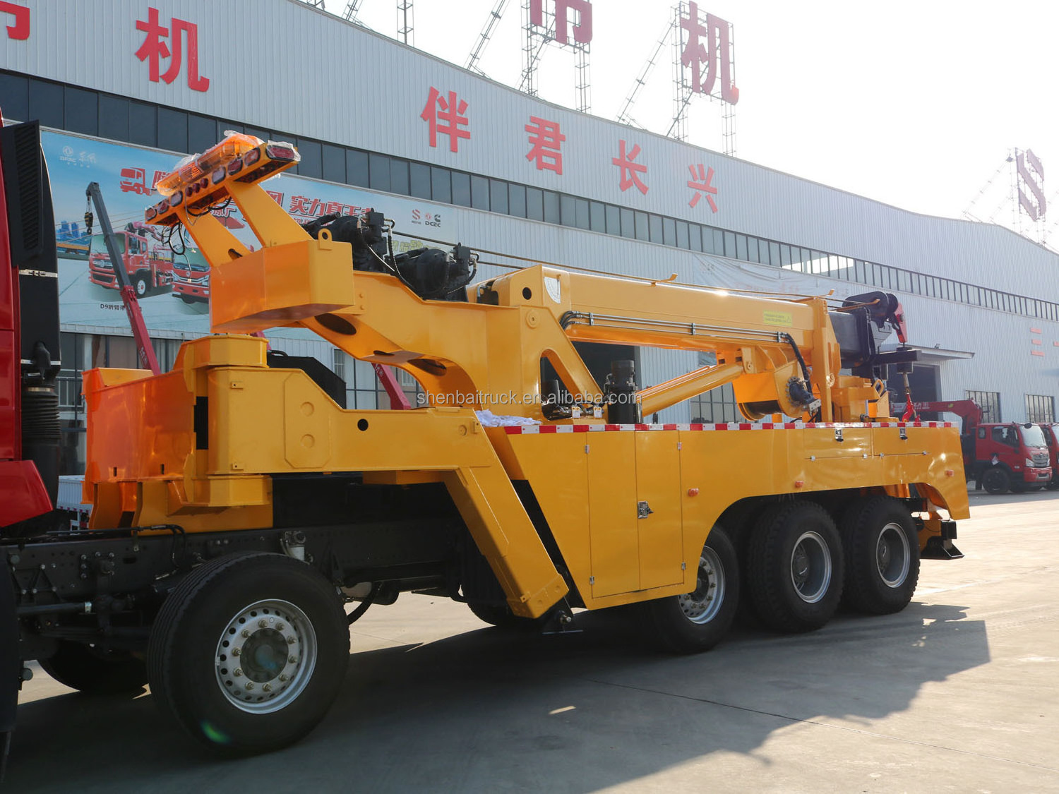 New 30Ton 40Ton 60Ton Towing Truck Wrecker Heavy Duty Tow Truck Good Price 30Ton Rotator Wrecker Truck  Body for sale