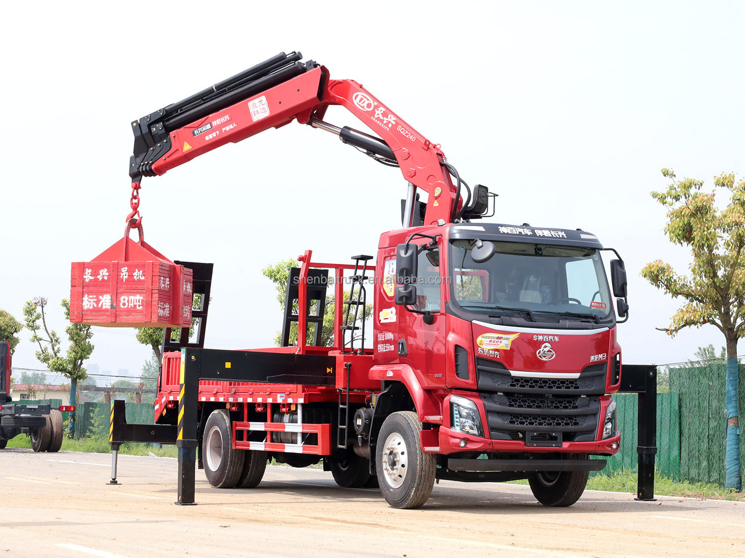 China Top Sale 6X4 Truck Chassis 270hp 320hp 10Ton 12Ton 16Ton Lorry Knuckle Boom Crane Truck