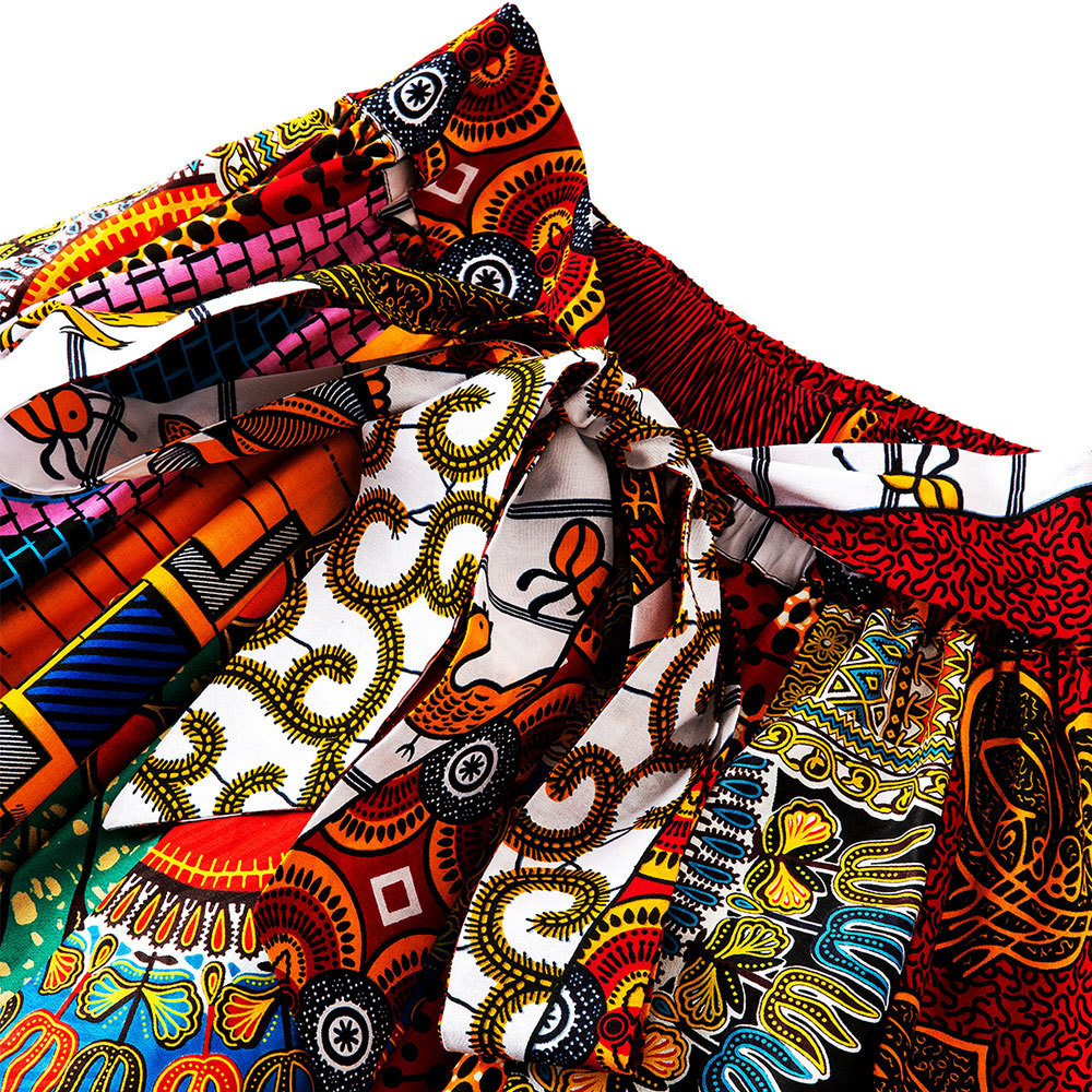 Hot Sell African Traditional Women African Kitenge Print Clothing Dashiki Maxi Skirts Long African Skirts For Women