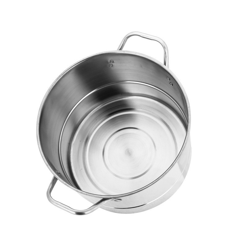 Metal Stock Pot for Mexican Market Tall Pot Set with Big Capacity Stainless Steel Cookware Set