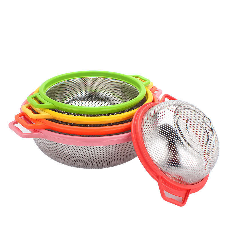 21-33cm stainless steel vegetable fruit rice colander