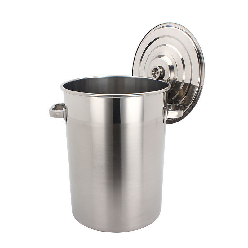 big stainless steel pot stainless steel soup barrel restaurant pot