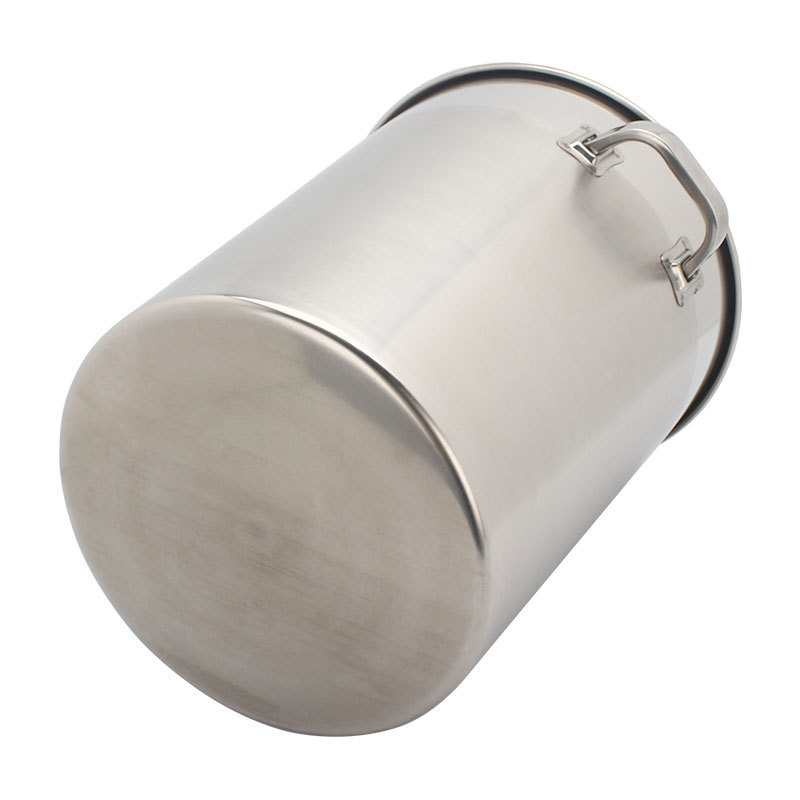 big stainless steel pot stainless steel soup barrel restaurant pot