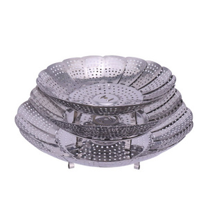 Expanding Vegetable Steamer Stainless Steel Collapsible Steaming Basket