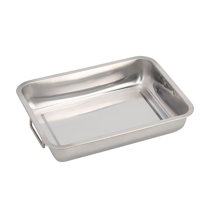 Stainless Steel Roasting Pan With Rack Rectangular Bake Pan Baking Tray Sheet With Cooling Rack