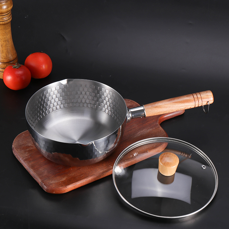 Kitchen Induction Saucepan Soup Dish Use Stainless Steel yukihira sauce pans set cookware set pots nonstick sauce pans