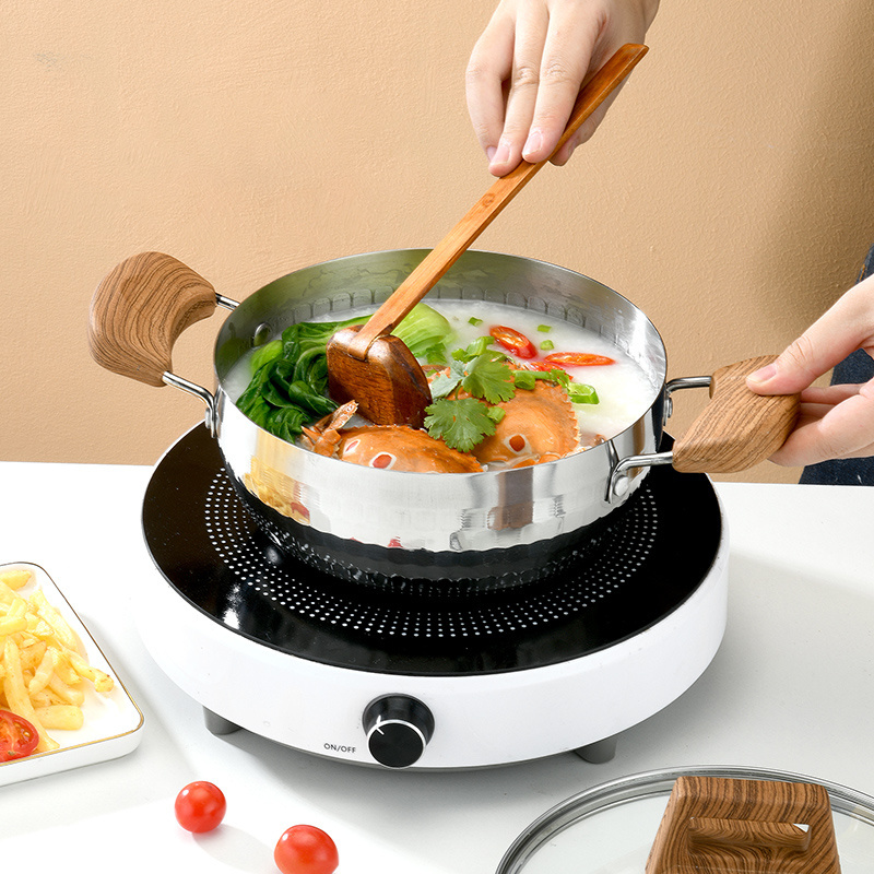 Kitchen Induction Saucepan Soup Dish Use Stainless Steel yukihira sauce pans set cookware set pots nonstick sauce pans