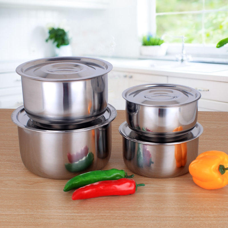 Cheap price stainless pot set Thailand pot cookware sets cookware with steel lids