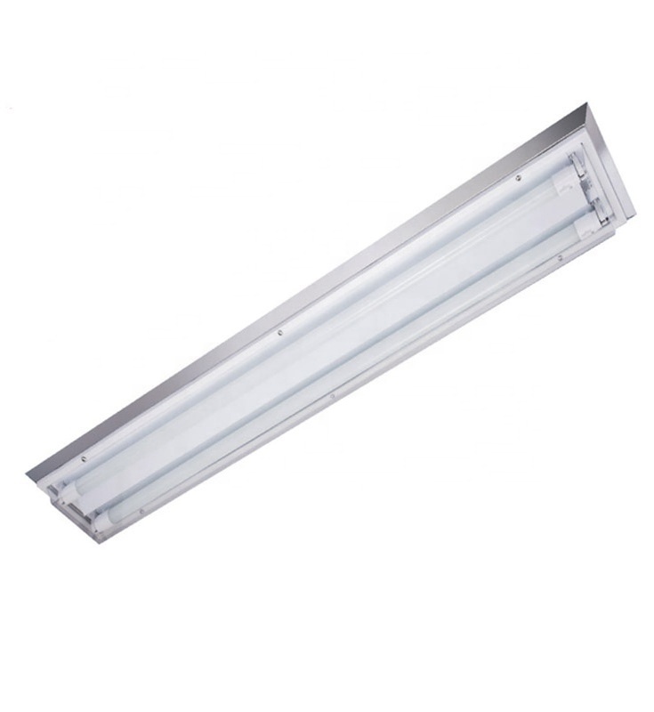 3600lm 2x18w t5/t8 dustproof ip20 surface mount batten 4 foot light fixture