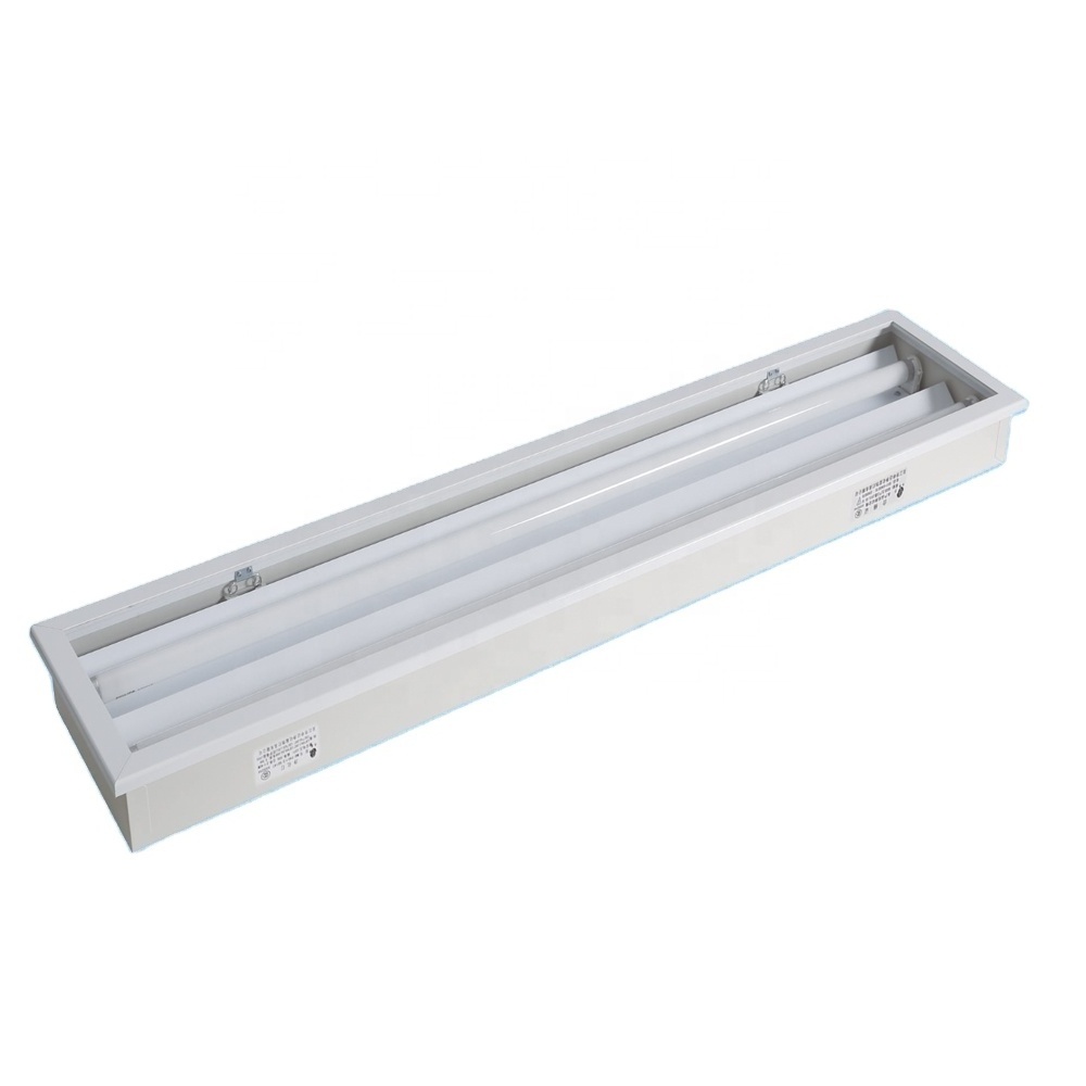 Cleanroom Ceiling Flush Mounted Light IP65 4Ft LED T8 Lighting Fixture