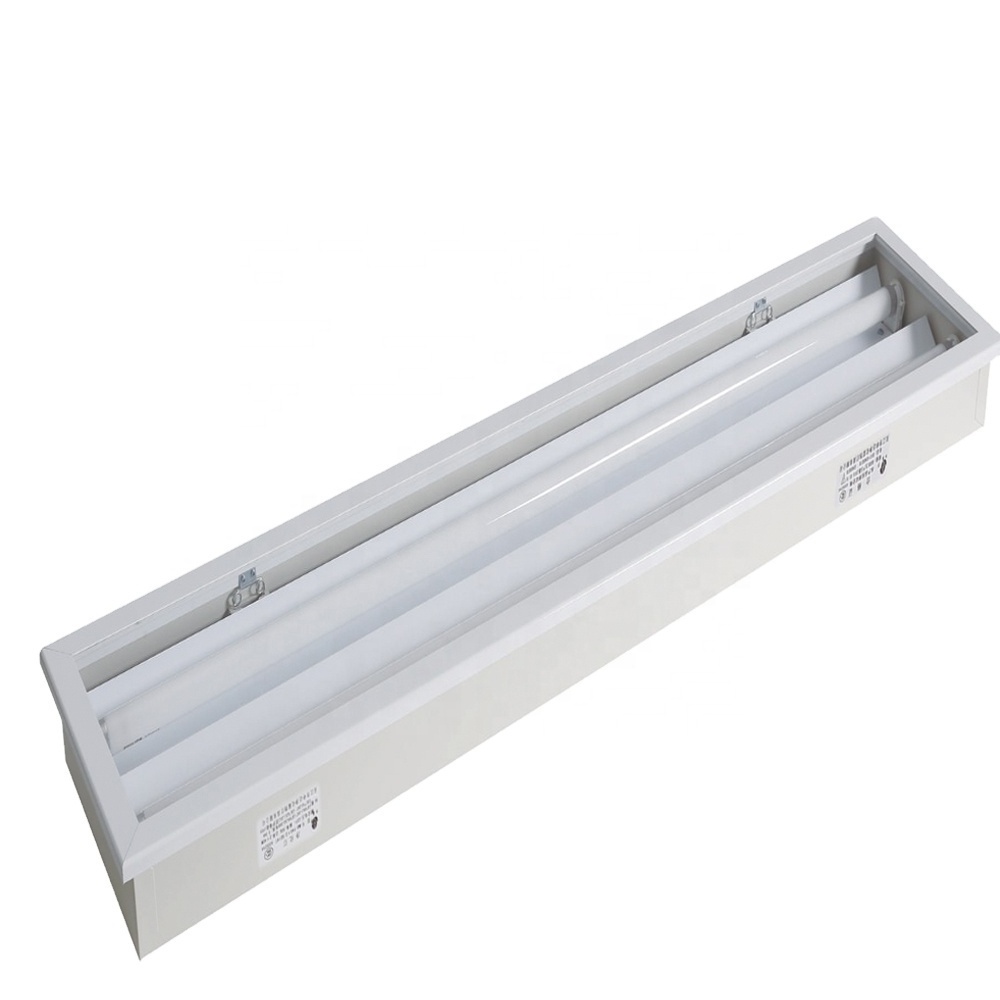 Cleanroom Ceiling Flush Mounted Light IP65 4Ft LED T8 Lighting Fixture