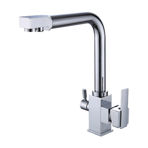 Square Kitchen Taps Kitchen Sink faucet Three Way Drinking Water Filter Tap 3 Way Kitchen Faucet