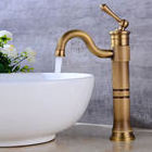 Retro creative European style copper antique basin faucet hot and cold Bathroom Faucet Contemporary Mixer Tap lavatory faucet