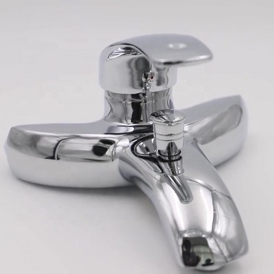 Bath Faucet Bathroom Shower Faucet Brass Bath Mixer Taps Wall Mount Shower Bathtub Thermostatic Taps Contemporary Single Handle