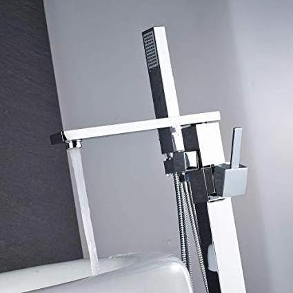 Good quality Freestanding Shower Faucet Brass Bathtub Faucet Floor Mount Tub Filler Faucet