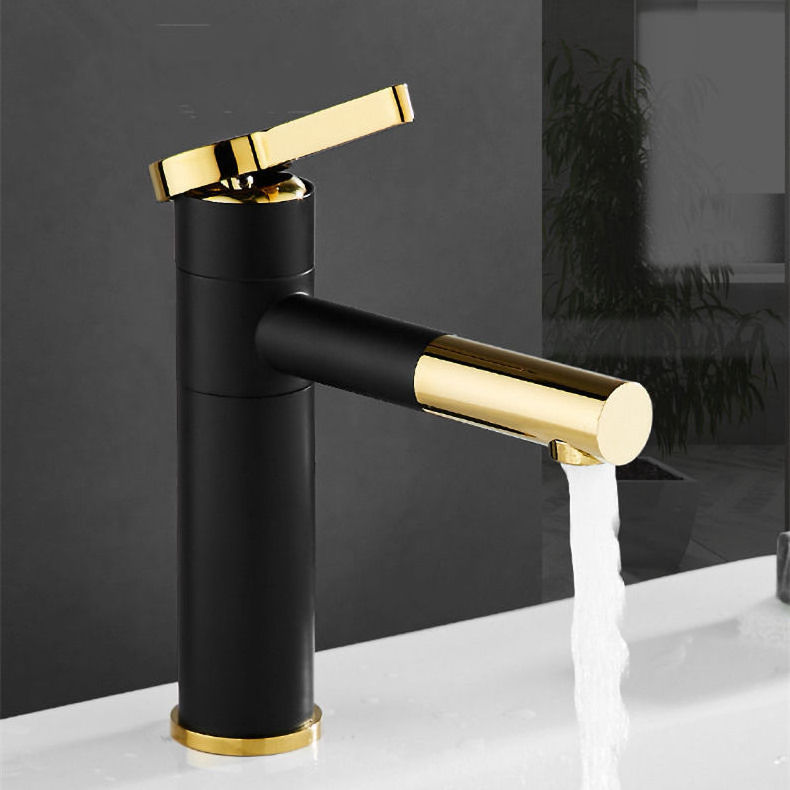 Black gold Pull out basin tap sink faucet bathroom kit faucet tap