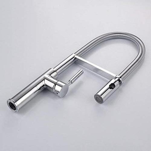 Silver flexible hose Pull Out Kitchen faucet with Sprayer Kitchen taps hot and cold water Kitchen sink mixer