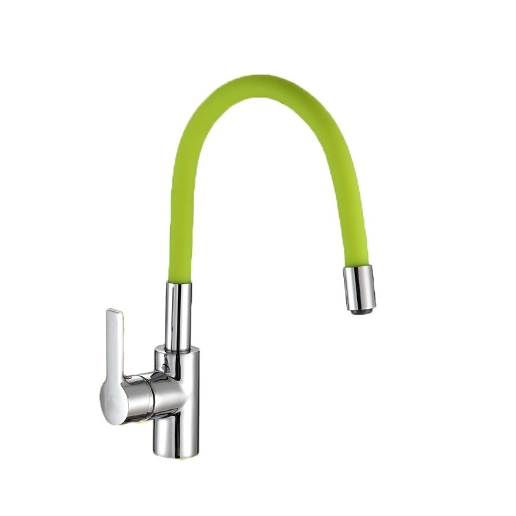 Different Colors Deck Mounted Kitchen Sink Faucet Flexible Hose with Pull Out Sprayer Kitchen Taps Kitchen Mixer Basin Faucets