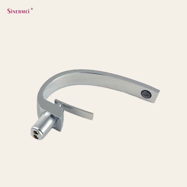 Basin Taps Basin Faucet with Curve Shape  Wash Basin Mixer Single Handle Thermostatic Brass lavatory faucet