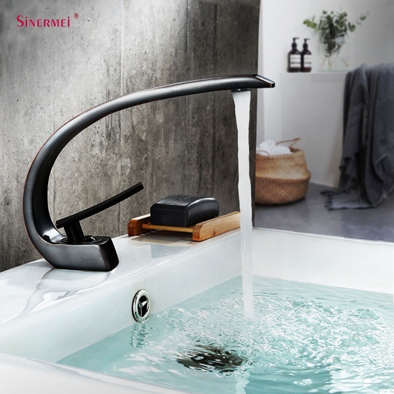 Black Basin Mixer Special Basin Faucet with Single Handle Basin Taps Thermostatic Faucets Single Hole Dual Handle Brass Ceramic lavatory faucet