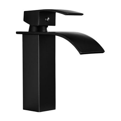 Contemporary Style Matte Black Basin Faucet Square Basin Mixer Basin taps lavatory faucet