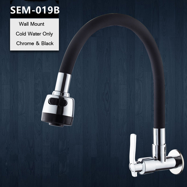 Wall mounted Cold water kitchen taps flexible spray kitchen sink faucet cold water tap