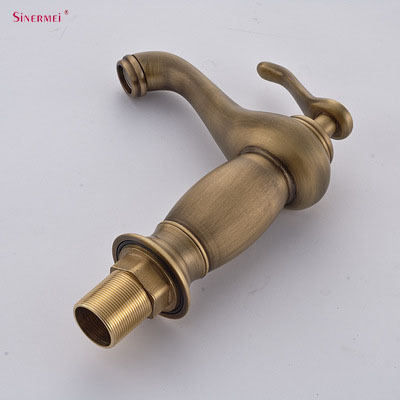 Basin Faucet with Single Handle Basin Mixer Taps European Thermostatic Faucets Style Antique Brass Deck Mounted Ceramic Modern lavatory faucet