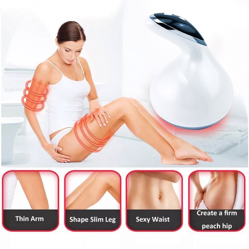 Beauty Facial Body Red Light Therapy Fat Burning EMS Microcurrent Cellulite Weight Loss Body Massager