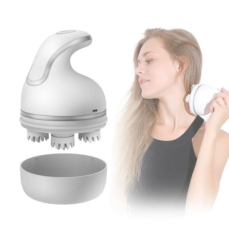 Health Care Electric Automatic Silicon Head Neck Scalp Stress Relax Octopus Head  Scalp Massager