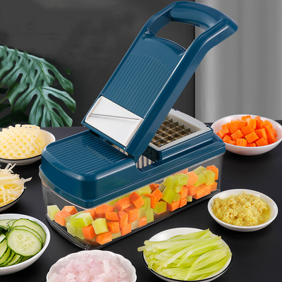 Multifunctional Kitchen Fruit Food Dicer Vegetable Chopper 9 In 1 Grater Slicer Cutter