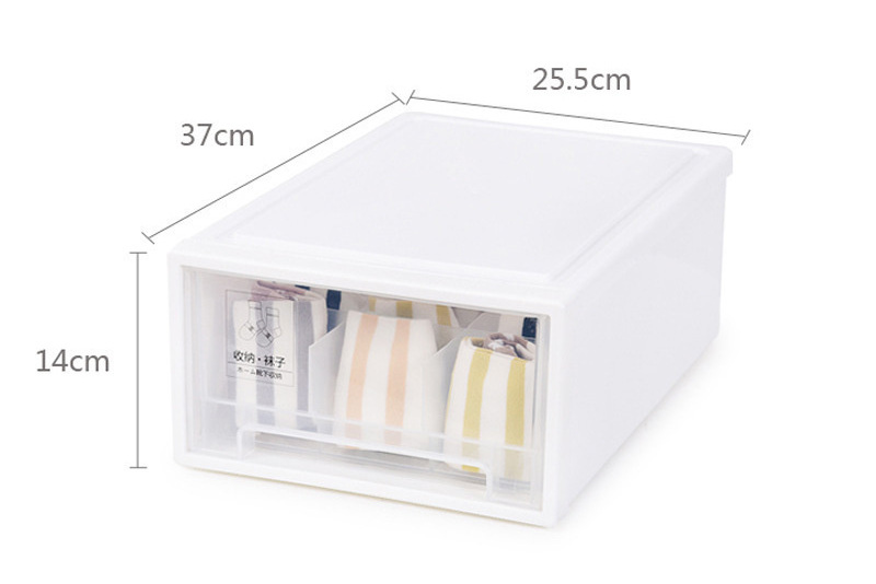 muebles para guardar ropa Plastic Transparent Stackable Drawer Decor Closet Wardrobe Organizer Storage Boxes For Clothes