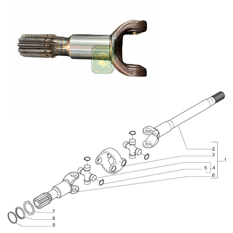 Shaft Gr-Axle 2105946 143726 Fit for Caterpillar 414E, 416D, 416E, 420D, 420E, 422E, 424D, 428D, 428E, 430D