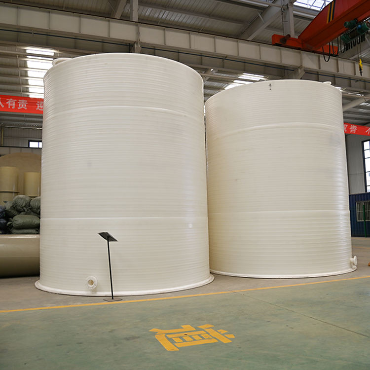 20 cubic meters polypropylene storage tank supply seamless winding capacity, large corrosion-resistant PPH storage tank