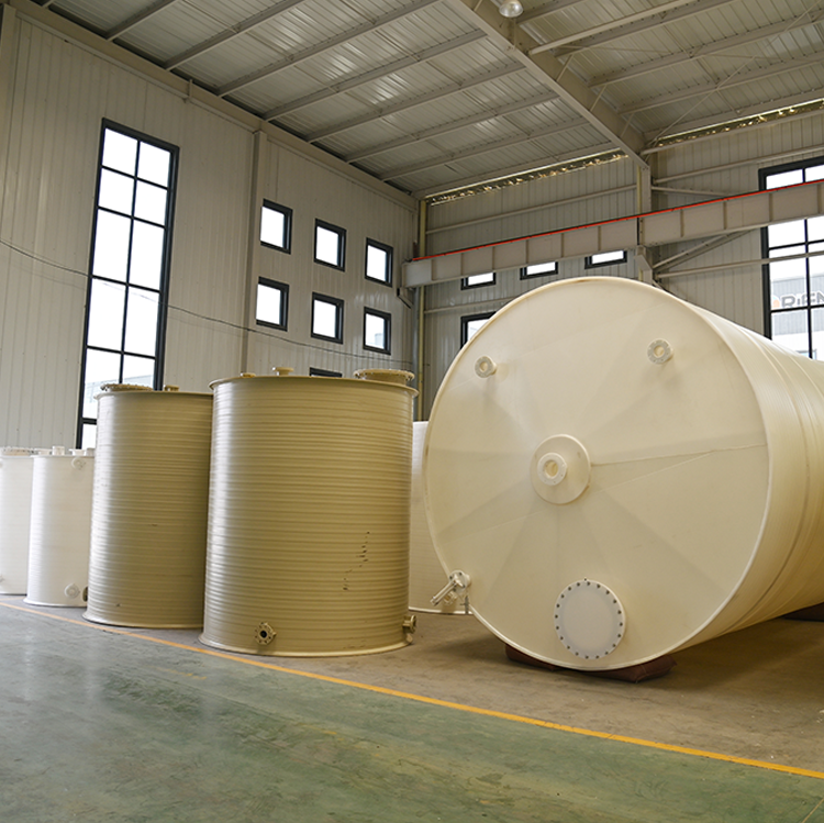 20 cubic meters polypropylene storage tank supply seamless winding capacity, large corrosion-resistant PPH storage tank