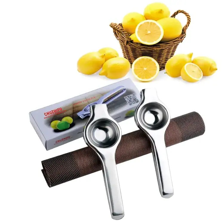 2023 HNSC Hot Sales Lemon Lime Squeezer Kitchen Gadgets Manual Press Stainless Steel