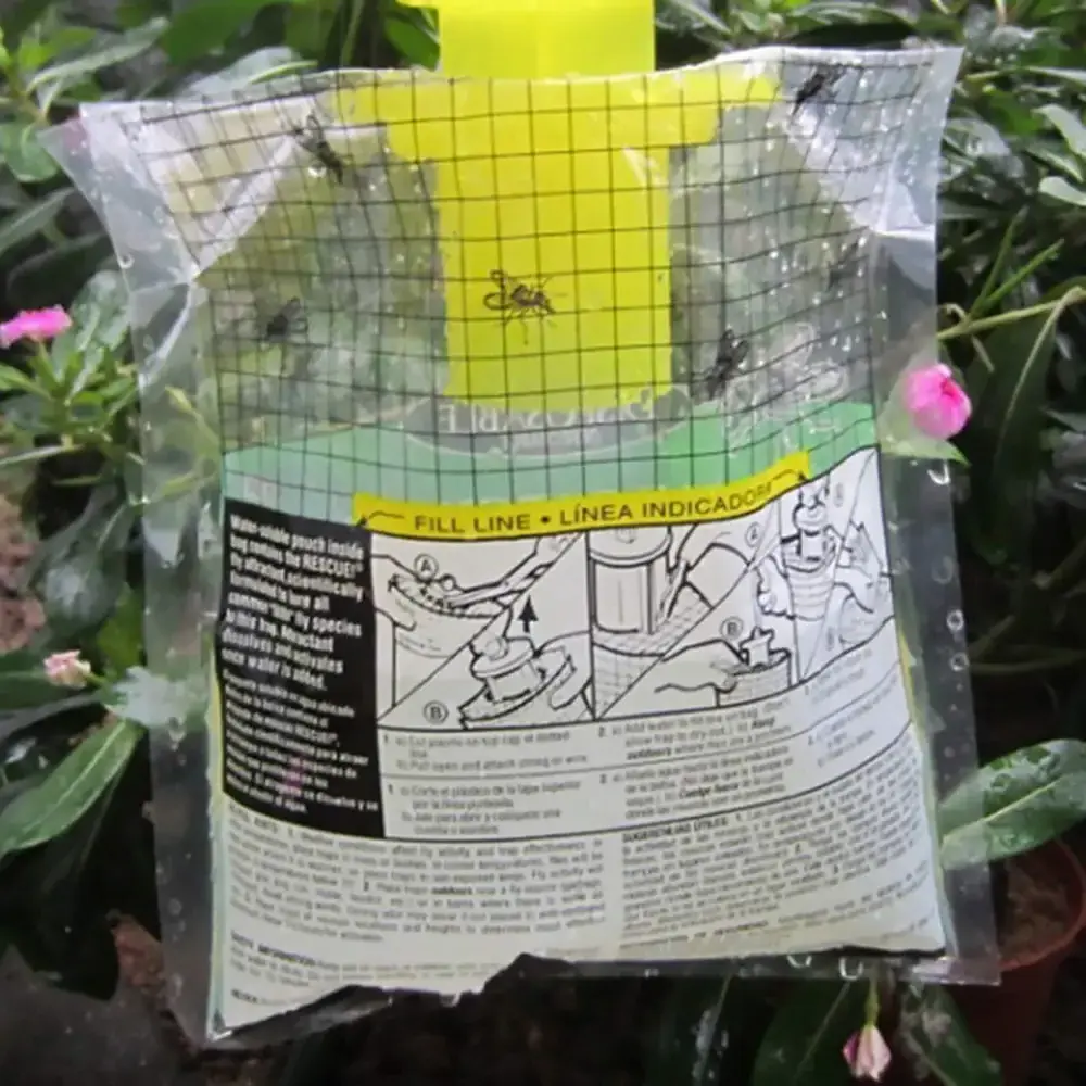 2023 SY Fly Trap Outdoor Hanging Disposable fly fruit trap Big Bag Catcher