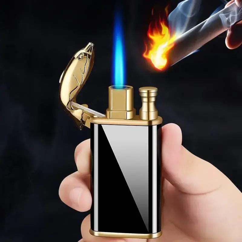 Dual-purpose lighter windproof lighter supports custom lettering boys gift cigarette lighter accessories