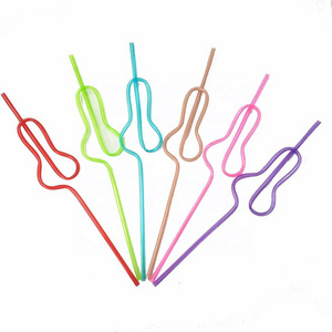 HNSCNovelty Bachelorette Party Decorations Penis Straws Girls Night Celebration Colorful Plastic Hen Supplies