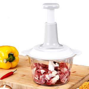 HNSCKitchen accessories stainless steel multifunctional handheld food chopper meat vegetable onion press