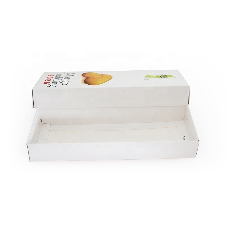 Custom mini mango pudding packing folding packaging paper gift box