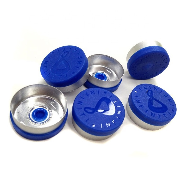 Custom logo 13mm 20mm aluminium vial cap flip top cap for vials