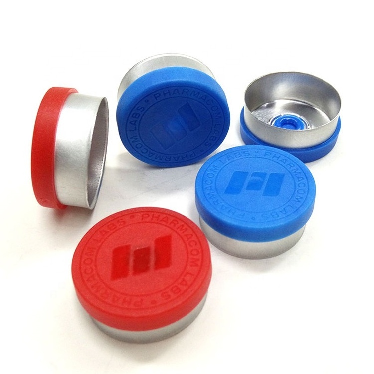 Custom logo 13mm 20mm aluminium vial cap flip top cap for vials