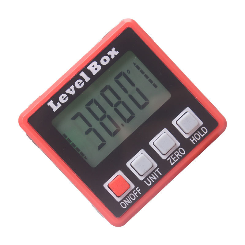 Digital Level Angle Finder Bevel Box Magnetic Base Backlight Tilt Direction Indicator Inclinometer Gauge 360deg