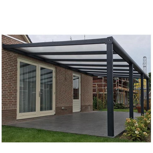 Easily assembly aluminum outdoor gazebo polycarbonate gazebo with sliding doors