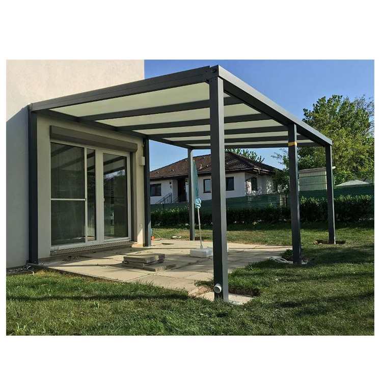 Wholesale Aluminum Canopy Gazebos Roof Polycarbonate Balcony Patio Cover for Terrassenberdachung